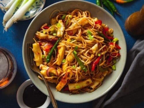 Szechuan Paneer Chow Mein