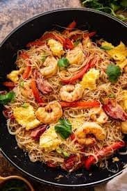 Singapore Style Prawn Vermicelli