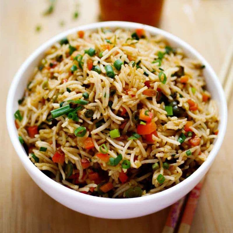 Triple Szechuan Vegetable Fried Rice