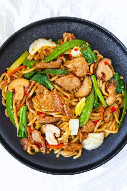 Shanghai Style Fish Thick Noodles