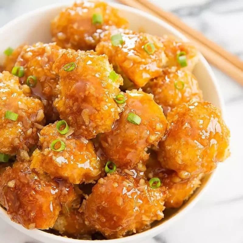 Crispy Honey Chilli Garlic Cauliflower