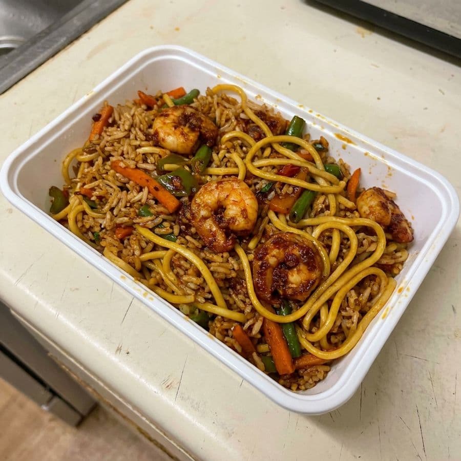 Triple Szechuan Prawn Fried Rice