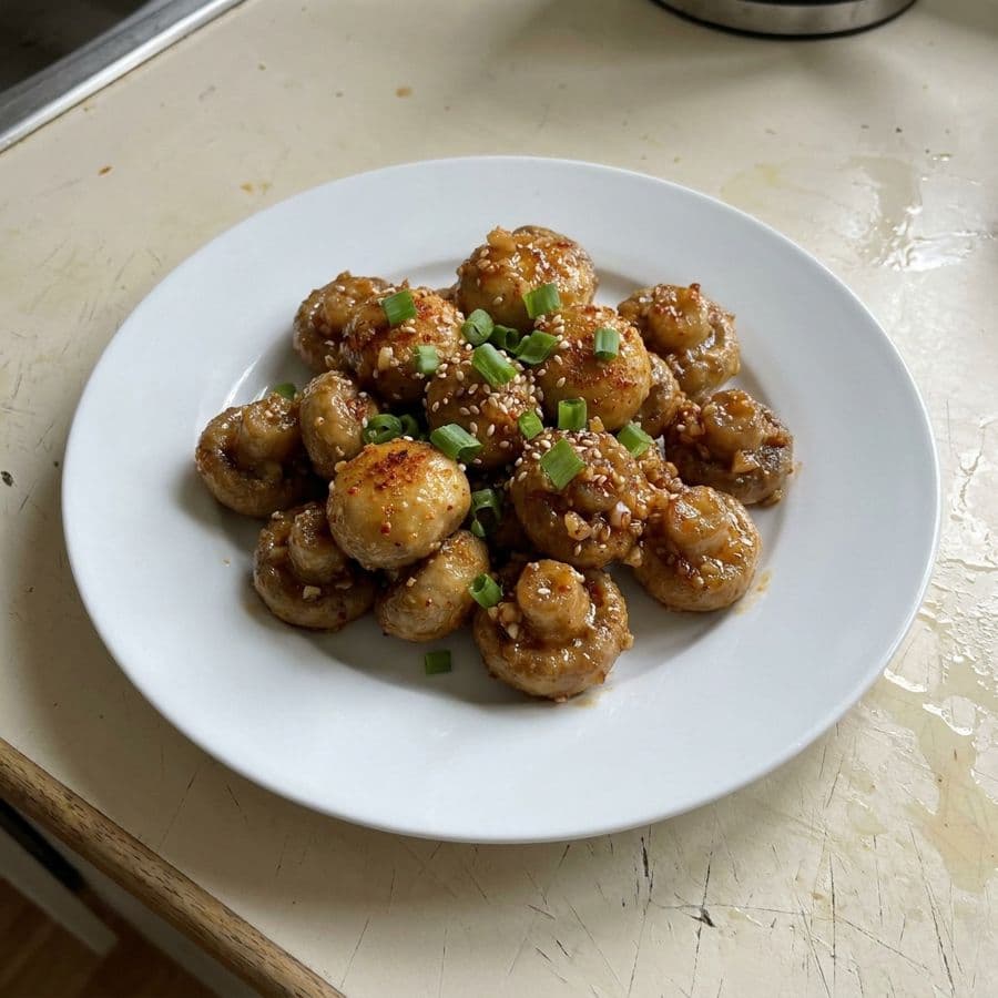 Crispy Honey Chilli Garlic Mushroom