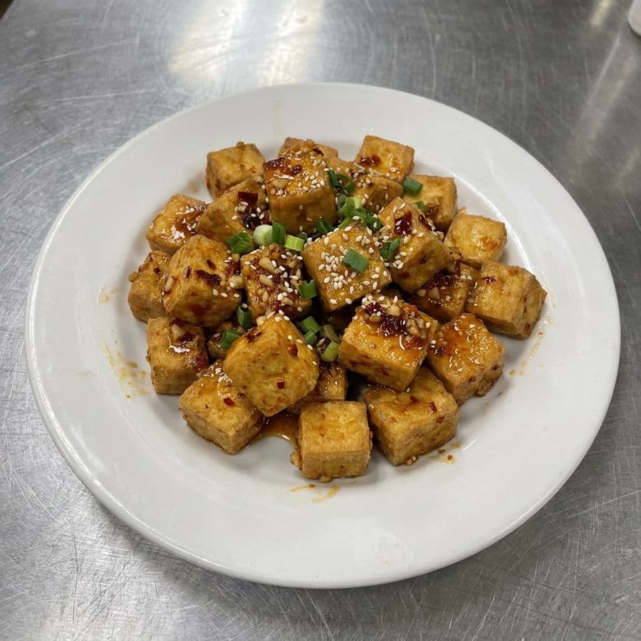 Crispy Honey Chilli Garlic Tofu